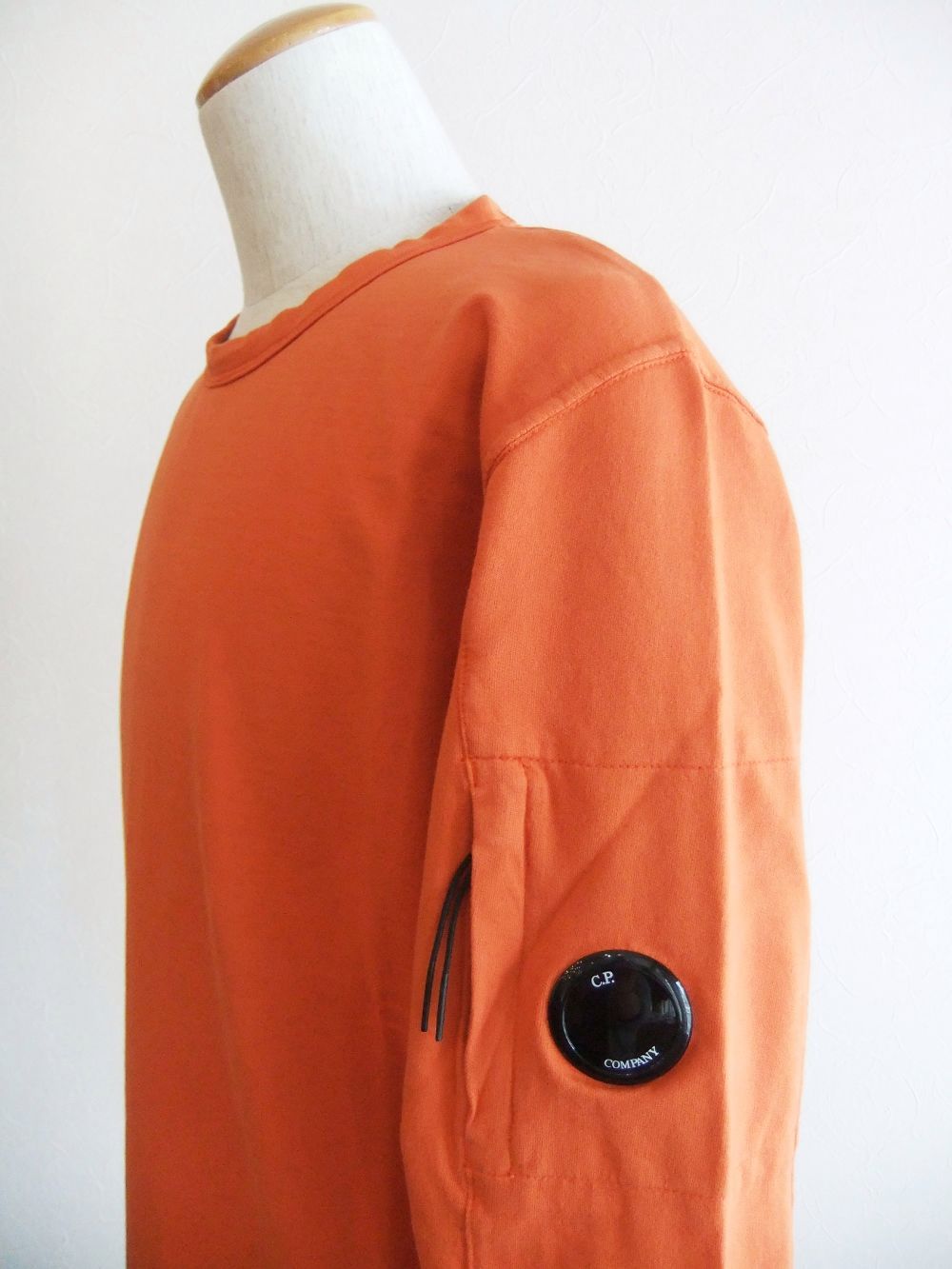 LIGHT FLEECE SWEATSHIRT  (オレンジ) クルーネック スウェットシャツ
