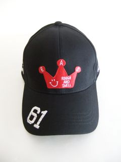 CROWN B.B. CAP  ( ブラック )  ロゴ入りキャップ  RSA-22202