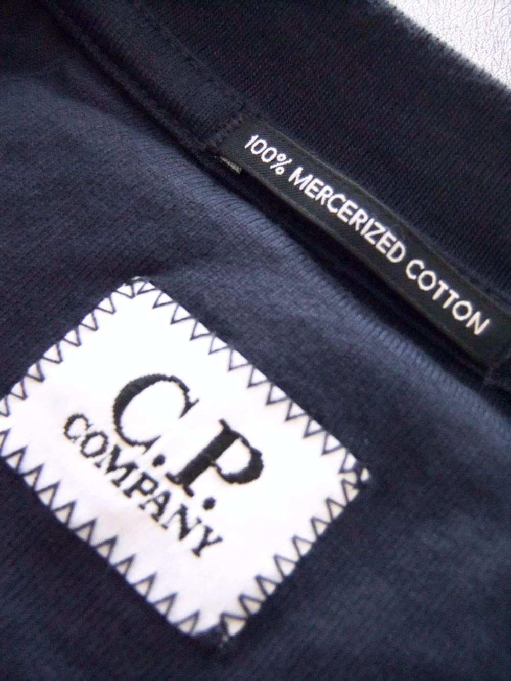 30/2 MERCERIZED JERSEY TWISTED LONG SLEEVE LENS TSHIRT  (ネイビー) クルーネック 長袖シャツ
