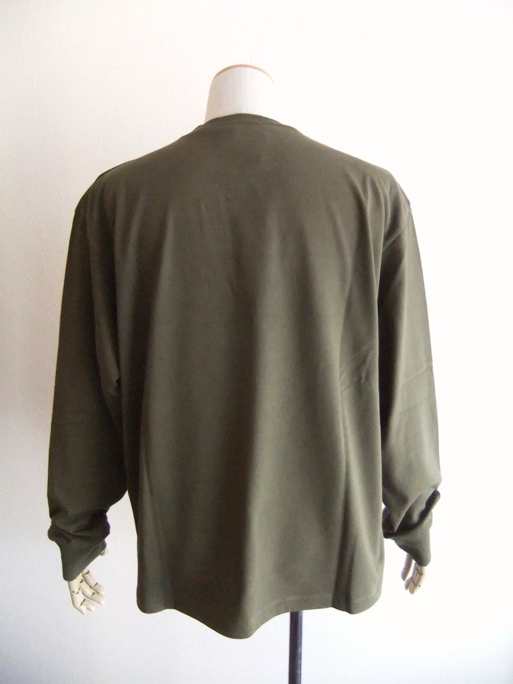Icon New Generation Loose Fit T-Shirt  (カーキ)  ロゴプリント 長袖Tシャツ  S79GC0111