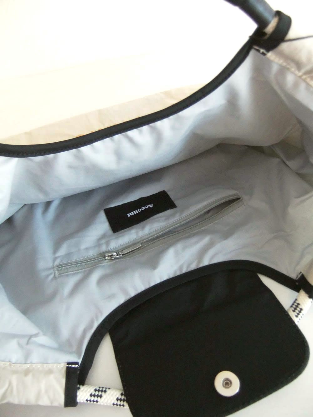 【MICALLE MICALLE Account】 HOMMAGE SPIRAL SHELL MOTIF FLAP BAG (ベージュ) オマージュ フラップ トートバッグ  MAD119GEB