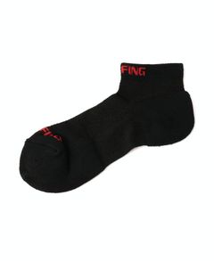 MENS CORDURAⓇ SHORT SOCKS （ブラック） ロゴ ソックス
