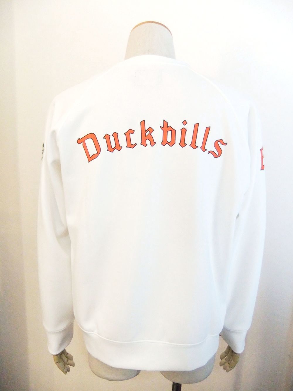 OXFORD SWEAT  ロゴ入りスウェットシャツ (ホワイト)  RSM-22203