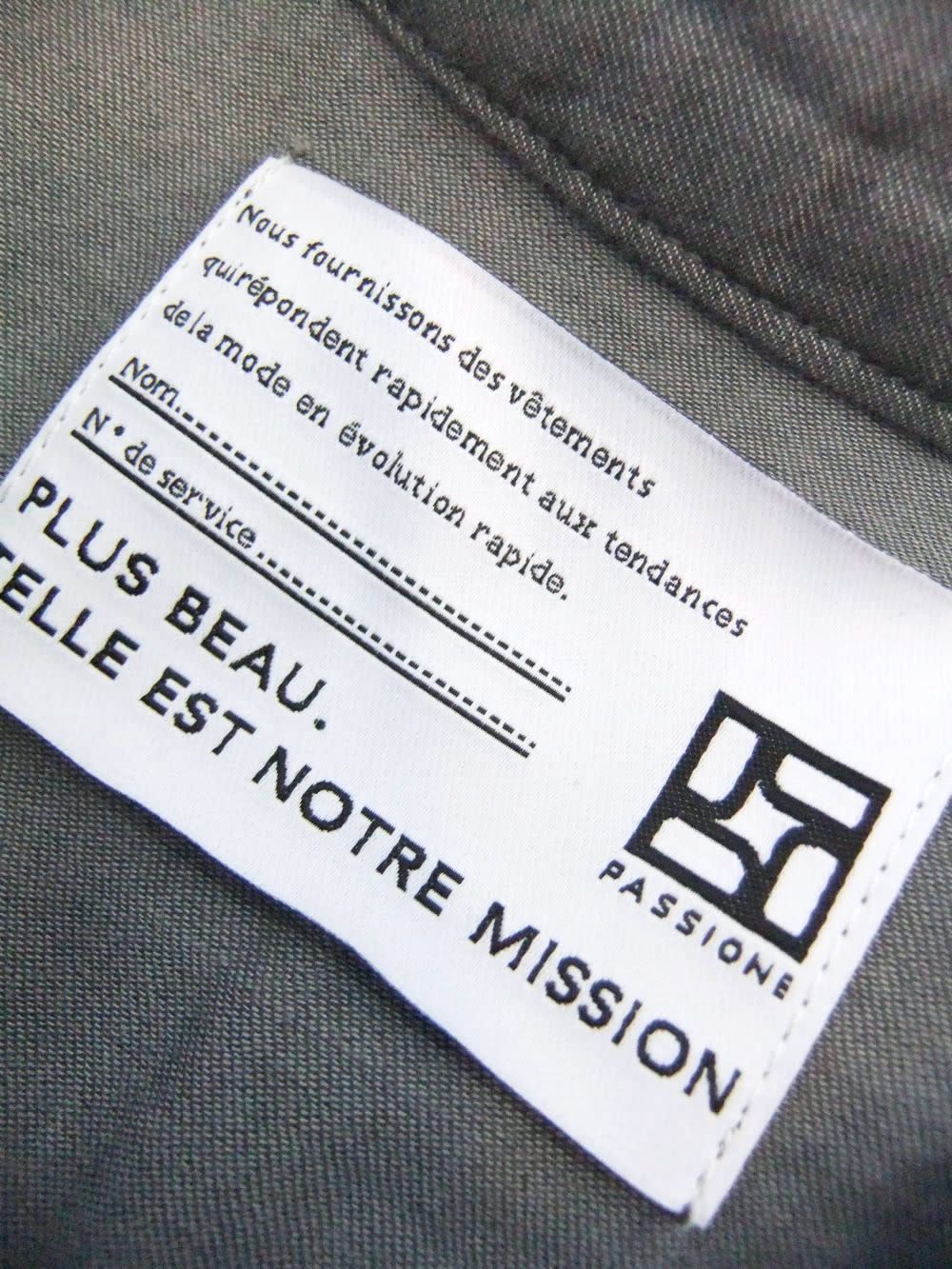 ボウタイ デザイン コットン シャンブレー ブラウス    626912