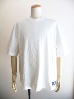 ロゴパッチ コットン  Tシャツ  (ホワイト)