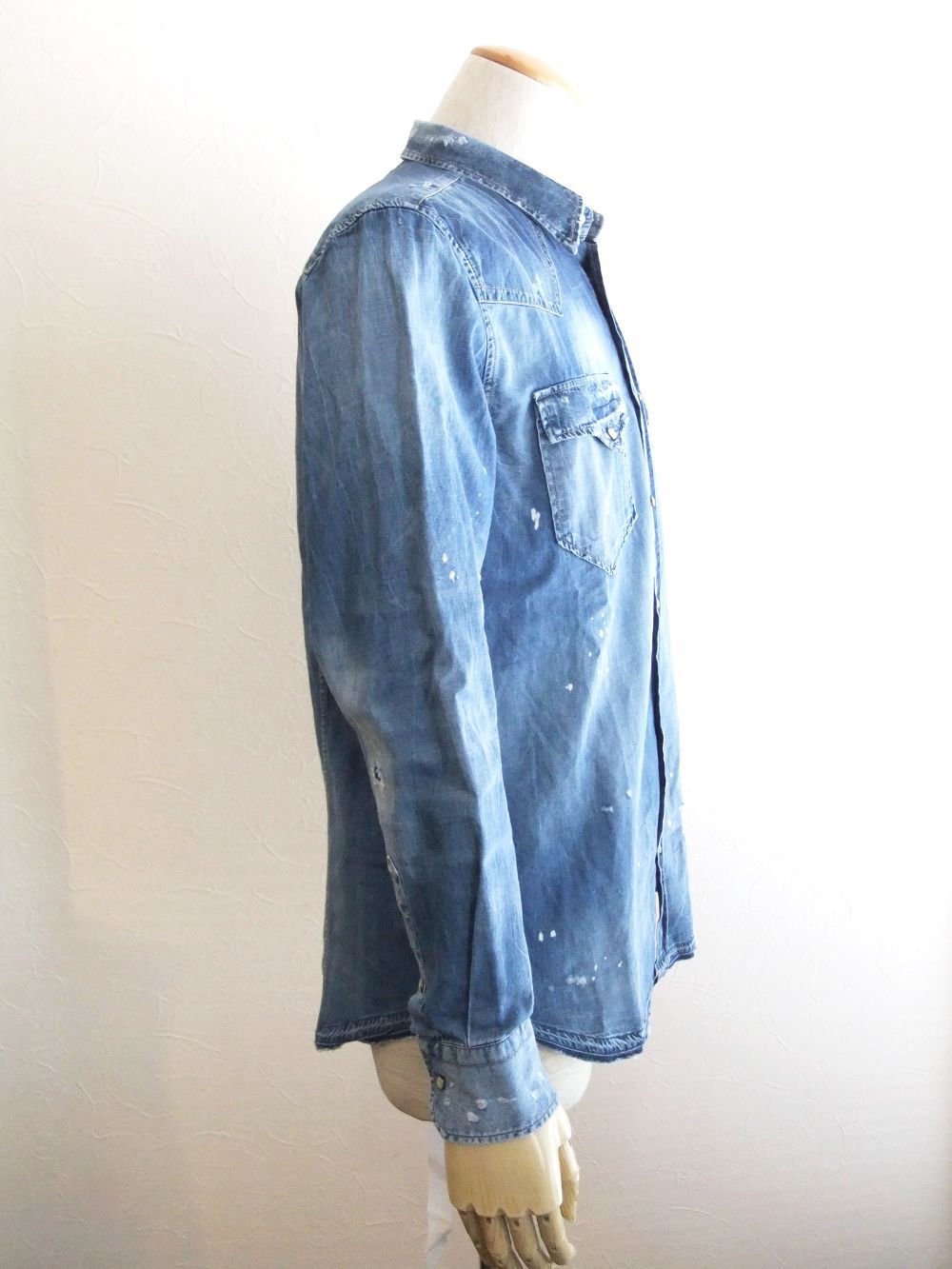 LEO DENIM    デニム ウエスタンシャツ