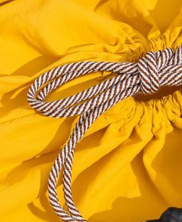 【MICALLE MICALLE Account】 HOMMAGE SMALL BASKET BAG 小 (イエロー) オマージュ バスケット バッグ  MAB101GEB