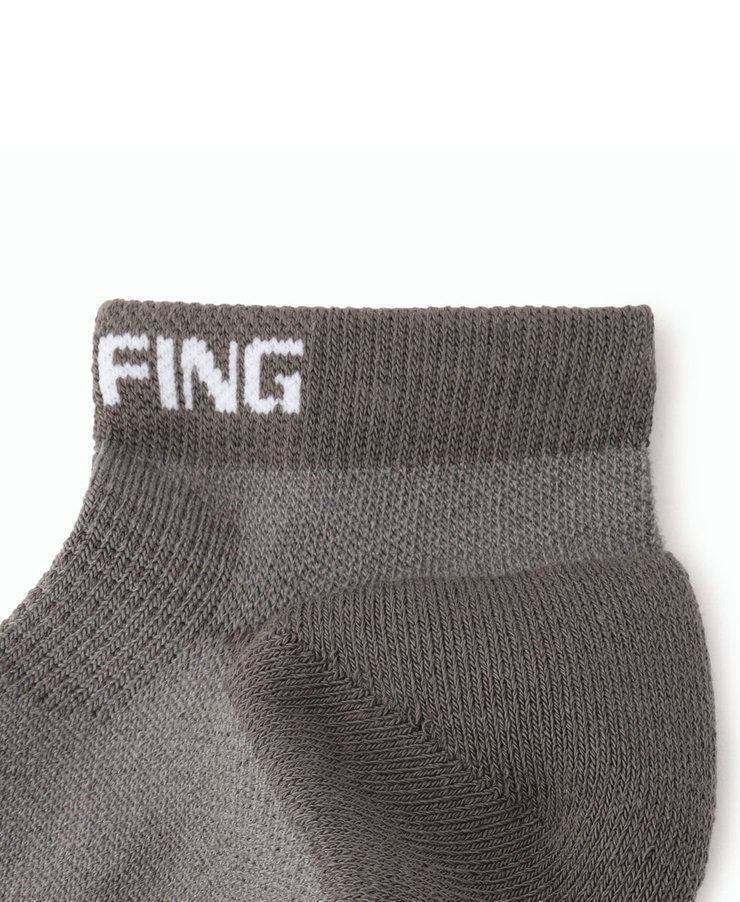 MENS CORDURAⓇ SHORT SOCKS （グレー） ロゴ ソックス