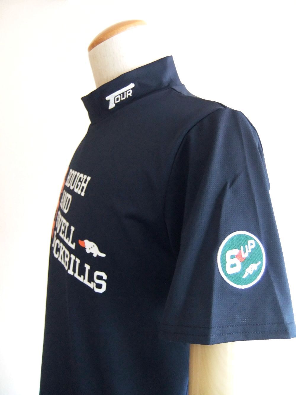CORNELL MOCK    (ネイビー)  半袖 モックネック   RSM-24025