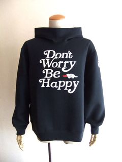 DON’T WORRY HOODIE  (ネイビー) ロゴ フーディ   RSM-25208