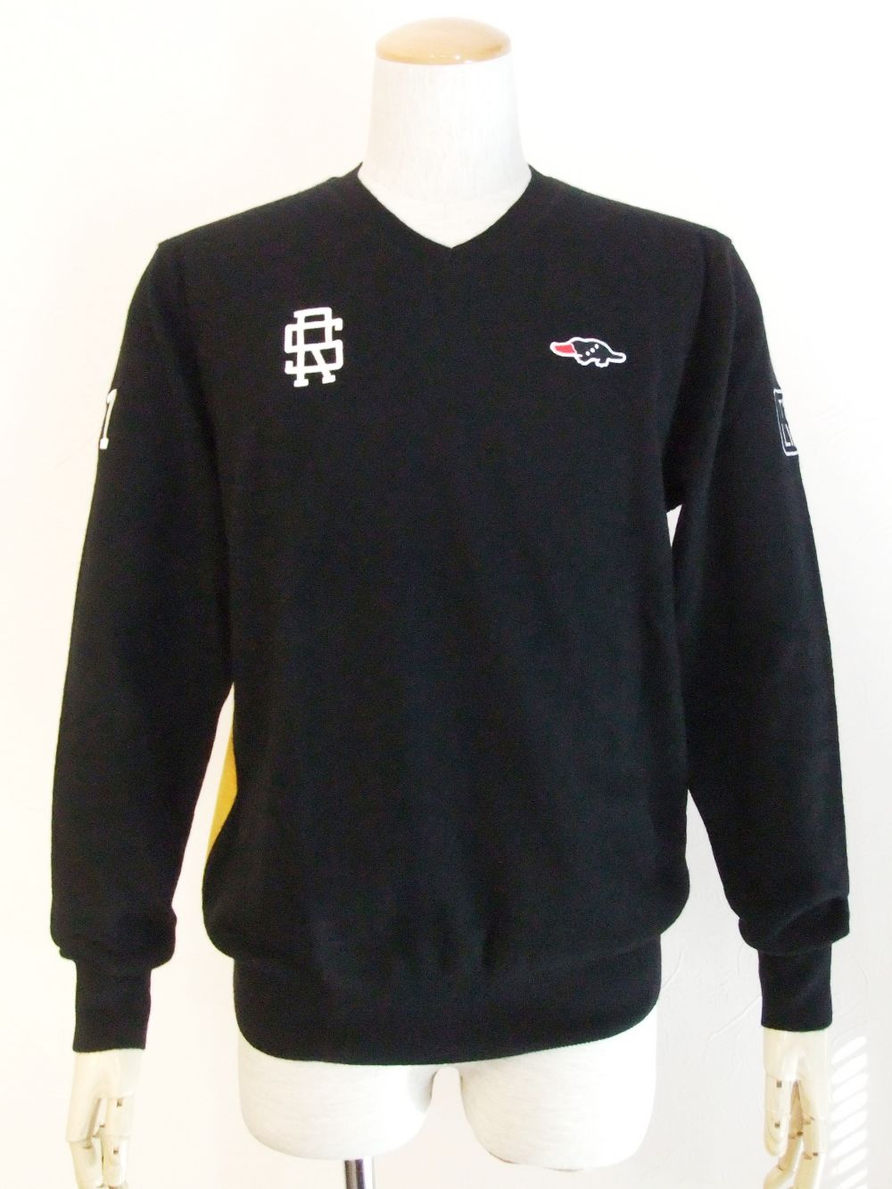 TOUR CASHMERE   カシミア Vネックセーター ( ブラック )  RSM-20271