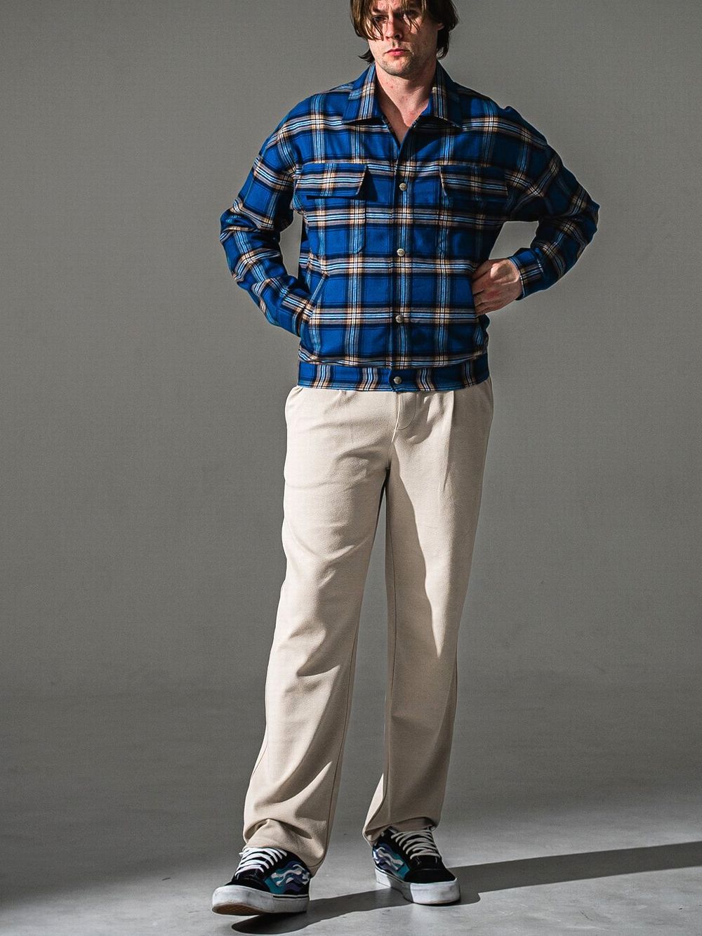 CHRIS EASY WIDE TUCK PANTS   ワイド イージーパンツ （ベージュ）