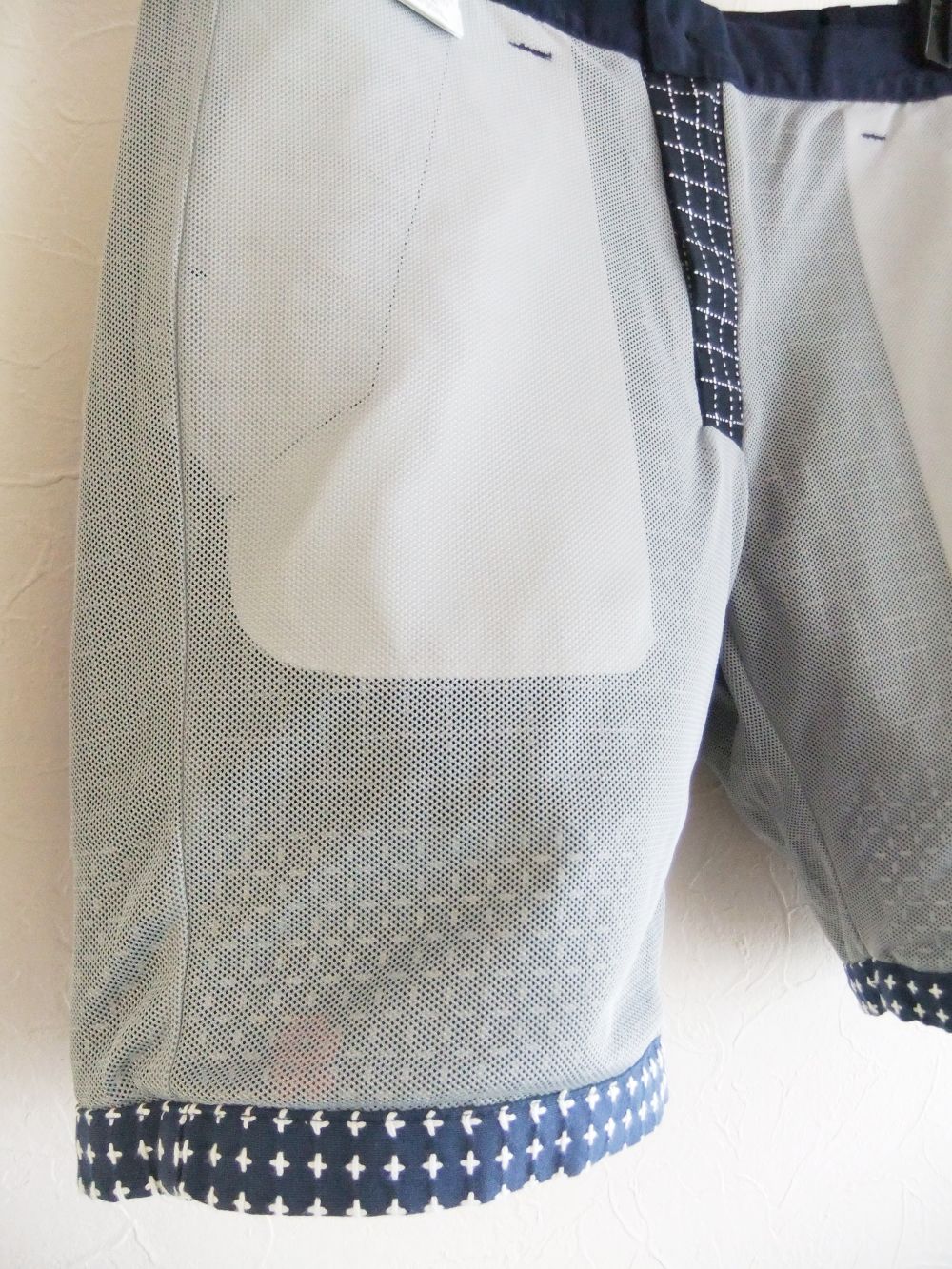 SASHICO SHORTS  (TYPE B)  刺し子織り ハーフパンツ   RSM-23071