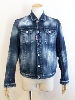 WASH DAN DENIM JACKET   ペイント デニムジャケット    S74AM1060