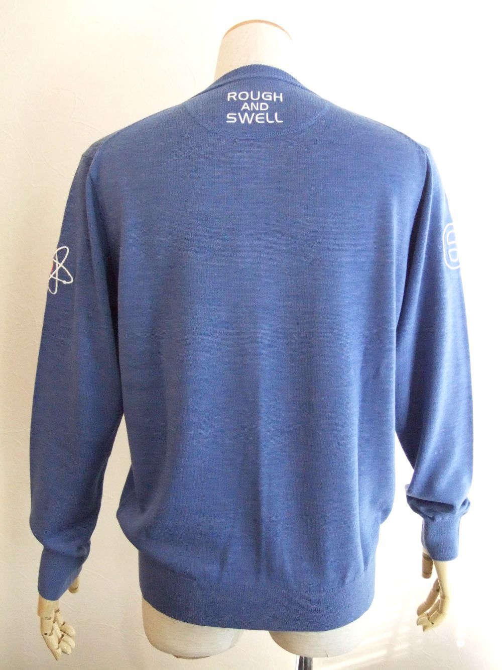 GALAXY  V- NECK   ロゴ入りVネックセーター ( ブルー ) RSM-21271