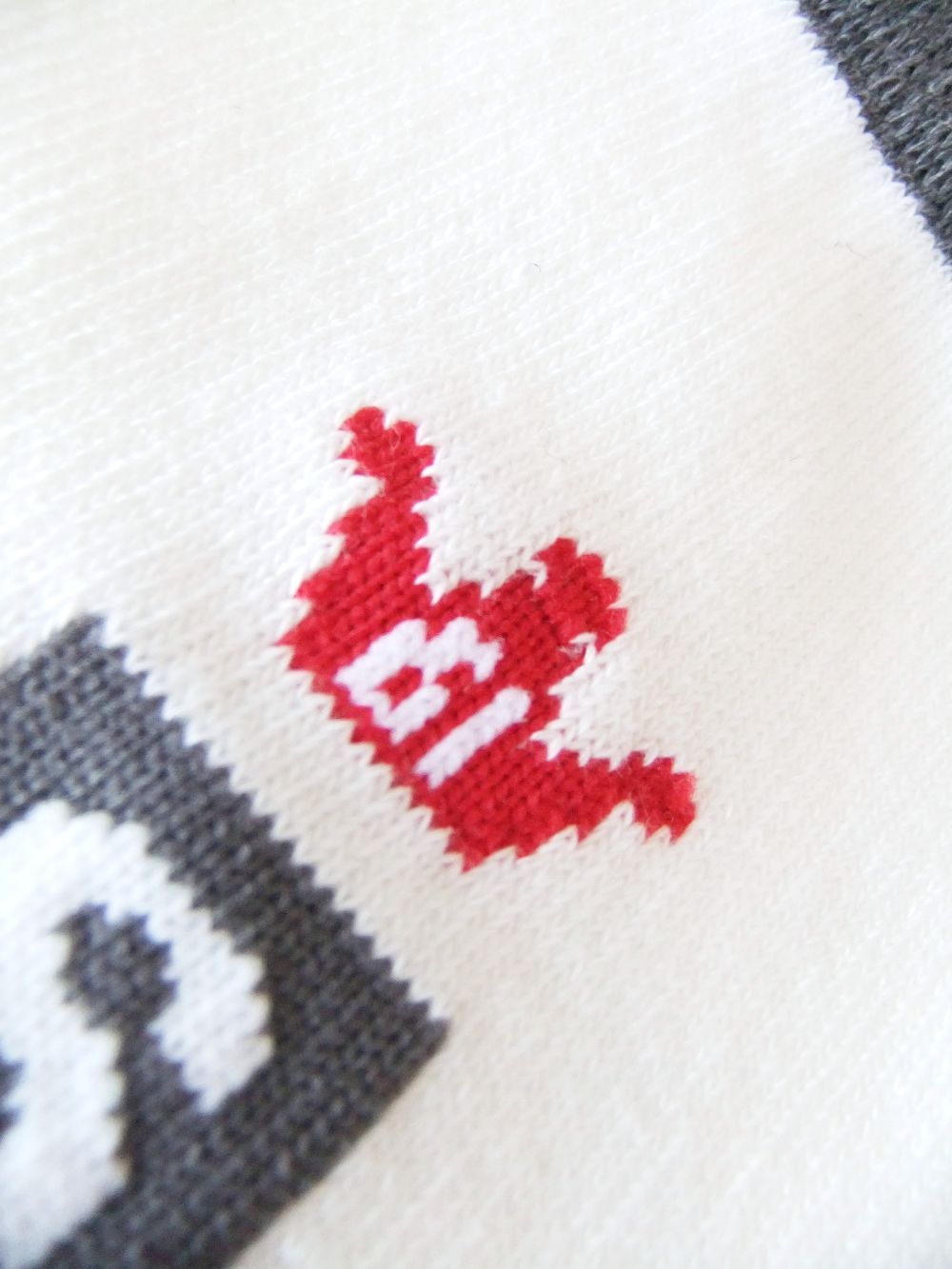 【LADIES】 CROWN HIGH SOCKS W.  ロゴ ハイソックス ( ホワイト ) RSA-23207