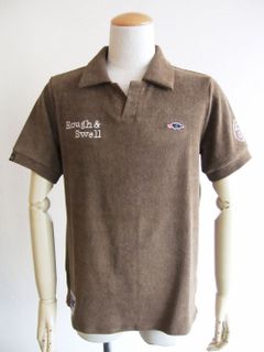 HUNTINGTON V-SKIPPER   パイル スキッパーポロ (ブラウン)  RSM-22034