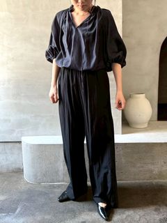 Sheer Shiny Frill Blouse  シアー シャイニー フリル ブラウス    535921