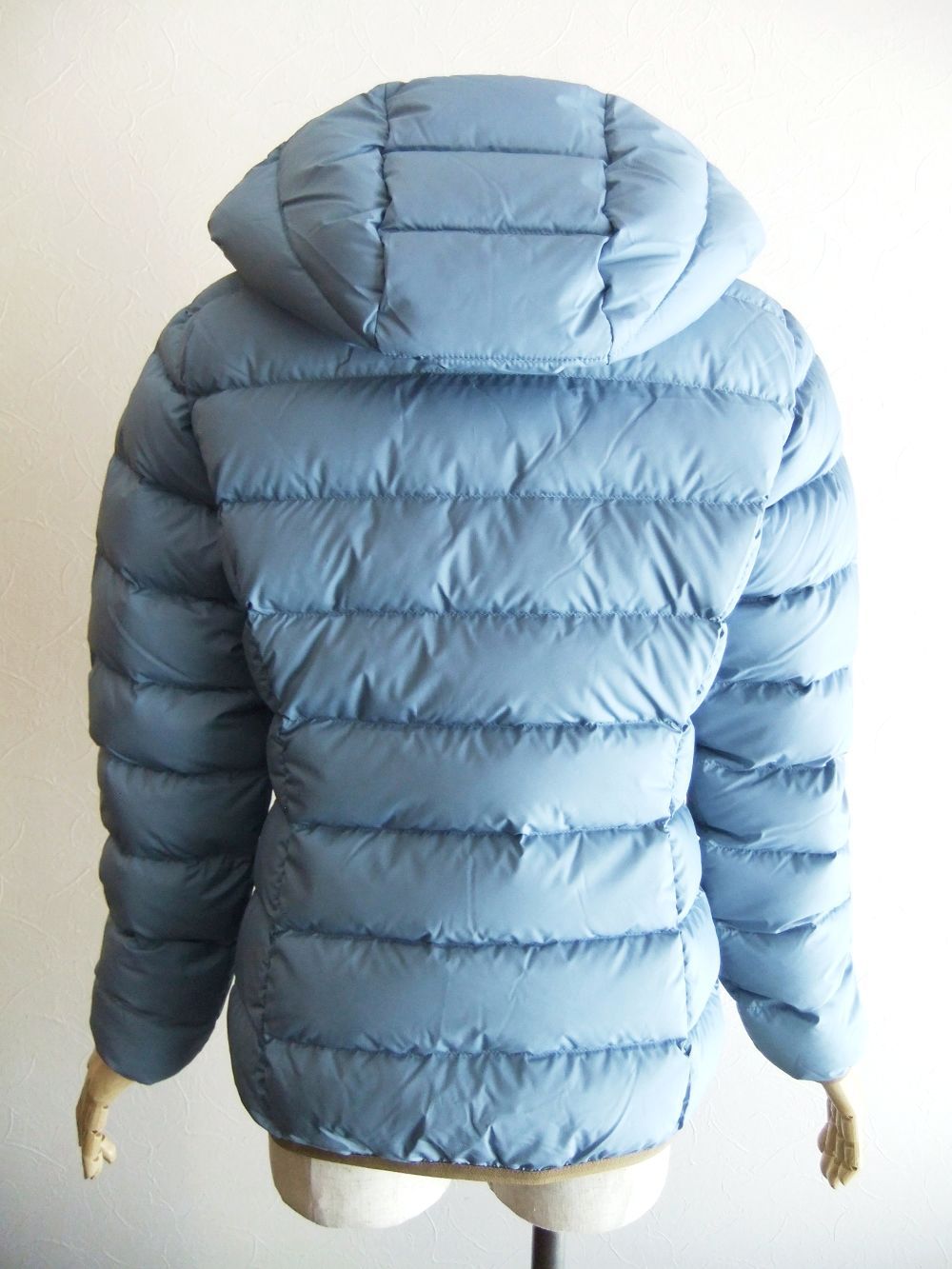 《LADIES》 MATT STELLA  (ライトブルー) マットナイロン ダウンブルゾン  32560