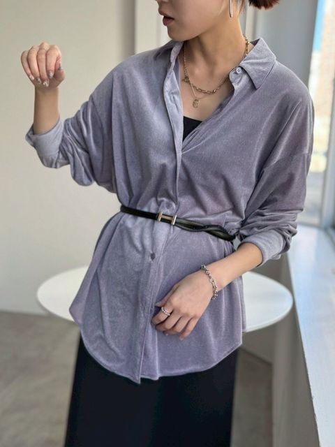 Velour Relax Shirt  ベロア リラックス シャツ   535950