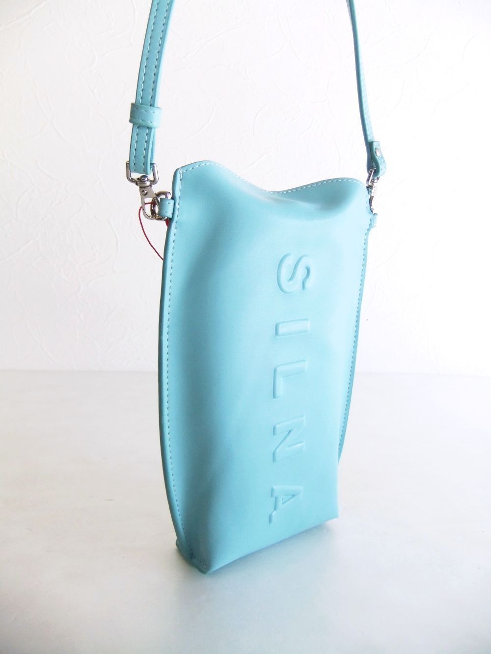 SILVIA MULTI CASE  レザー マルチ ポシェット  (サックス)  SZ1501