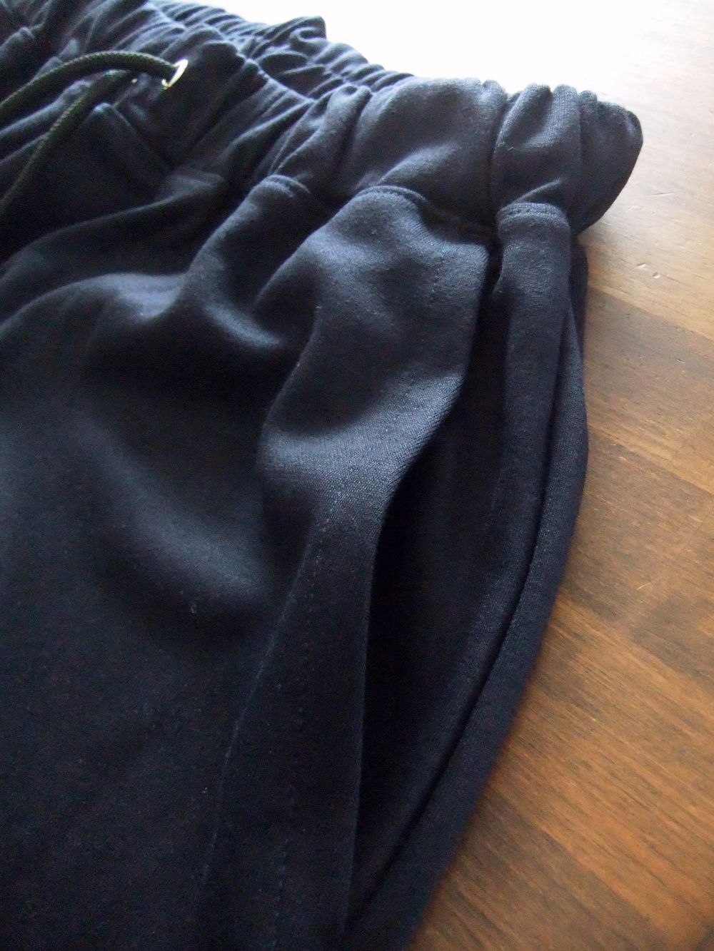 ALBANA 【REDA active】 (ネイビー)  リブ付きジョガー パンツ