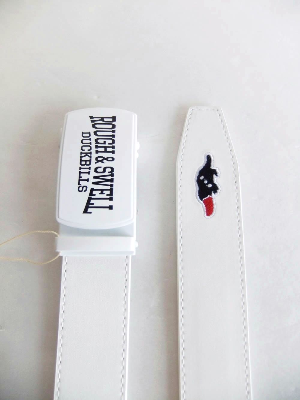SLIDE BACKLE BELT      R&S ロゴベルト  (ホワイト)   RSA-26216