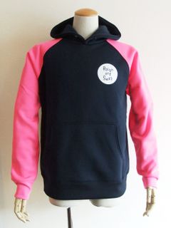 NEON ARM HOODIE  ロゴ入りフーディ  ( ピンク )  RSM-20206