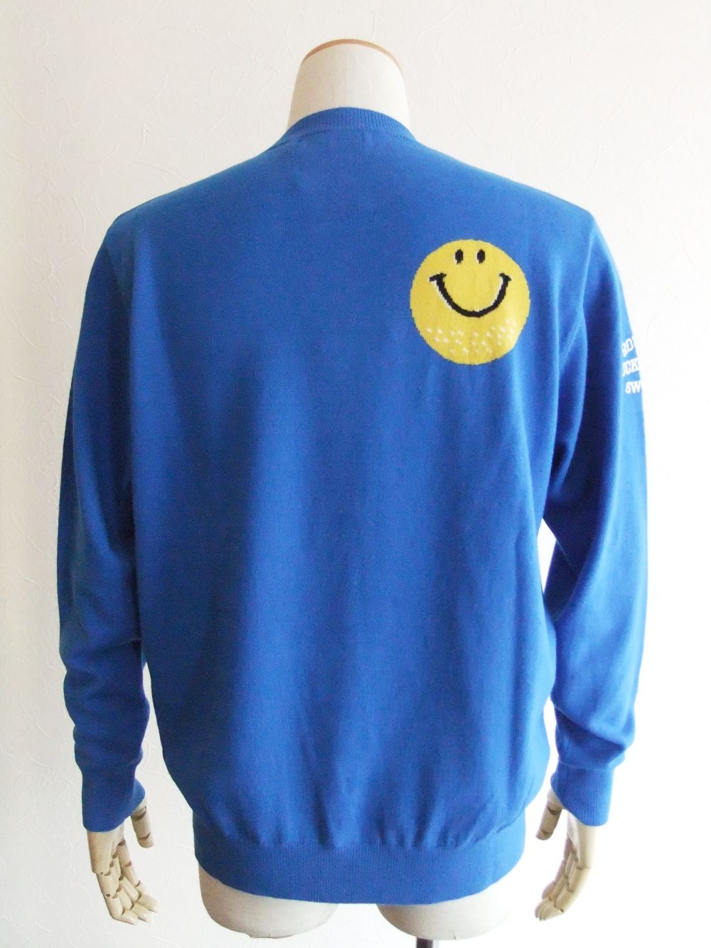 SMILE CREW  12G クルーネックニット (ブルー)  RSM-22278