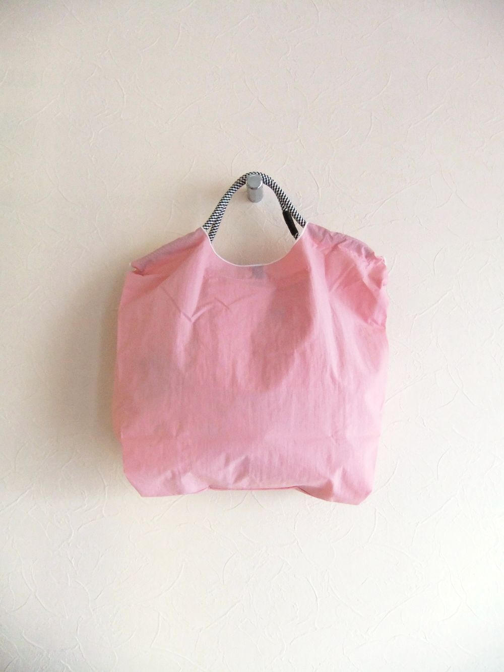 【MICALLE MICALLE Account】 HOMMAGE  DR FLAG TOTE BAG  (ピンク)  オマージュ トートバッグ   MAD107GDE