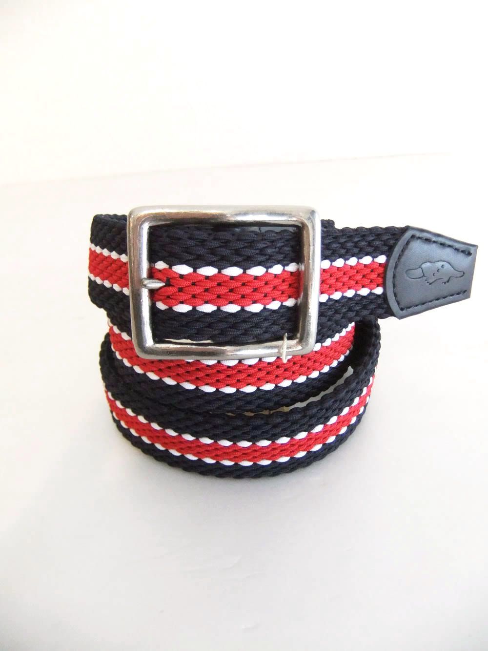 TRICOLOR MESH BELT    メッシュベルト  (ネイビー)   RSA-25013