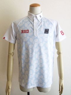 CIRCLES 2 POLO   和風ドット柄 半袖ポロ (ホワイト) RSM-21025