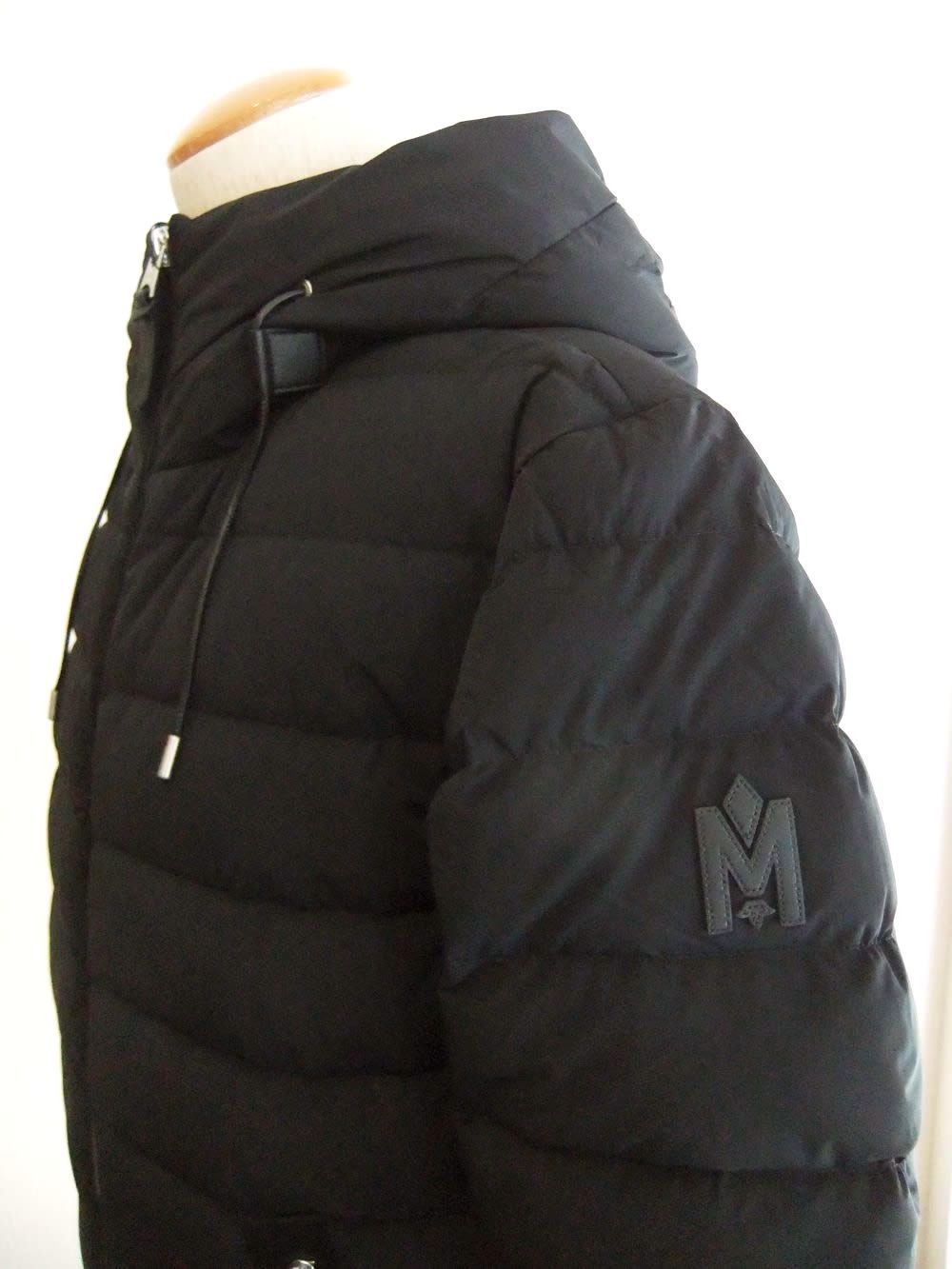 JACK-Z  (ブラック)   撥水 ストレッチナイロン フーデッドダウンジャケット