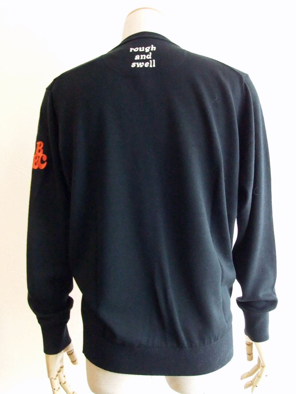 BBC V- NECK   ロゴ入りVネックセーター ( ネイビー ) RSM-20275