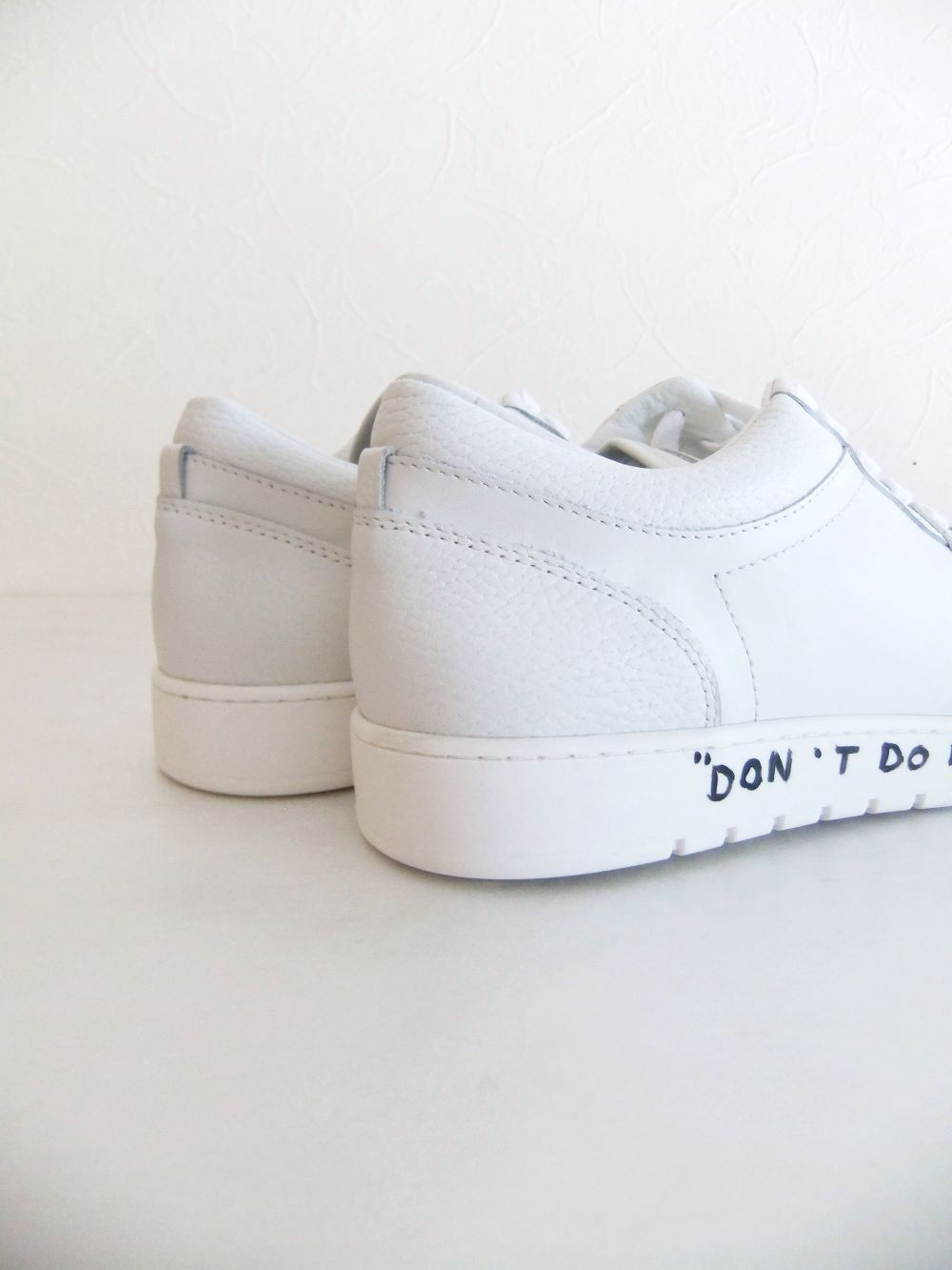 【MIKE don't do it】 【日本限定モデル】  レザースニーカー  (ホワイト × ホワイト)