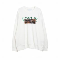 【MICALLE MICALLE Account】 HOMMAGE  LW SWEATSHRIT (ホワイト)   ロゴ Tトレーナー  MAG105TDC