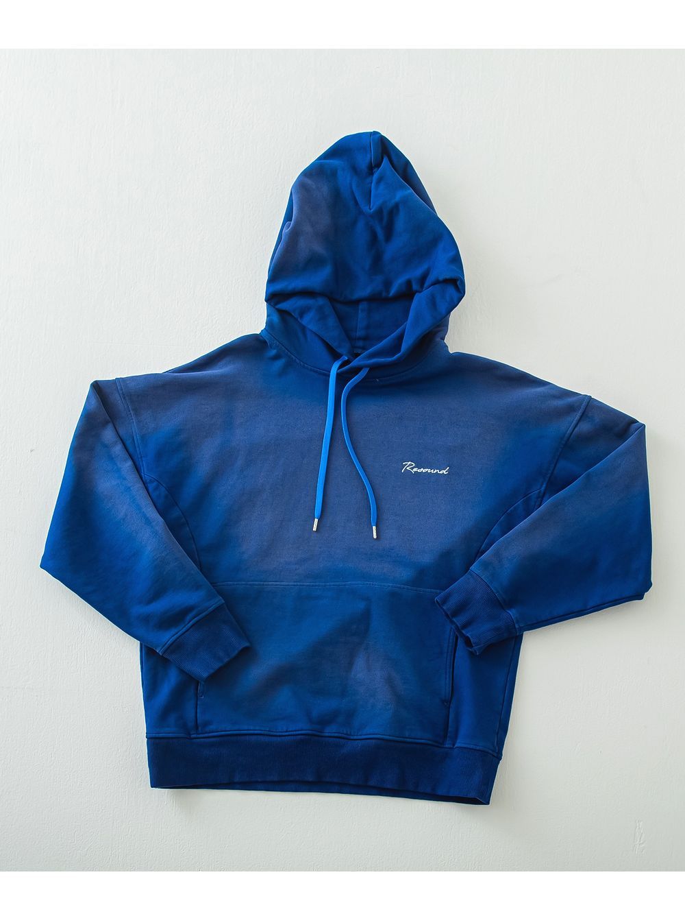 VINTAGE loose hoodie  (ブルー)  度詰め裏毛ヴィンテージルーズパーカー