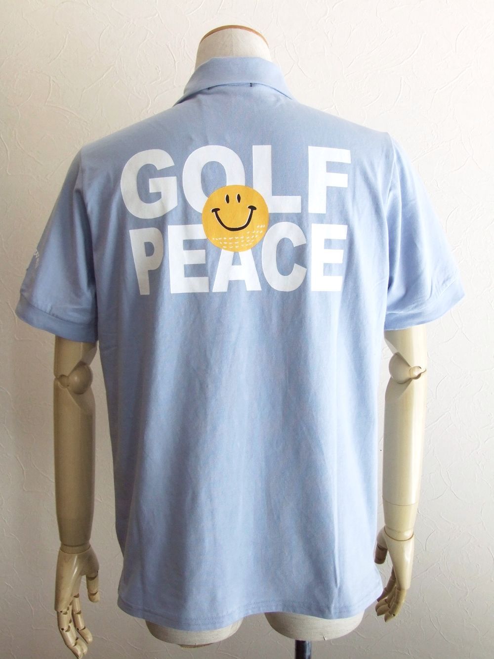 GOLF PEACE V- SKIPPER (ブルー) 半袖スキッパーポロ  RSM-22032