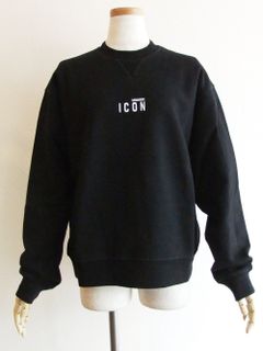 LADIES  "ICON" ミニロゴプリント スウェットシャツ  (ブラック)  S80GU0011