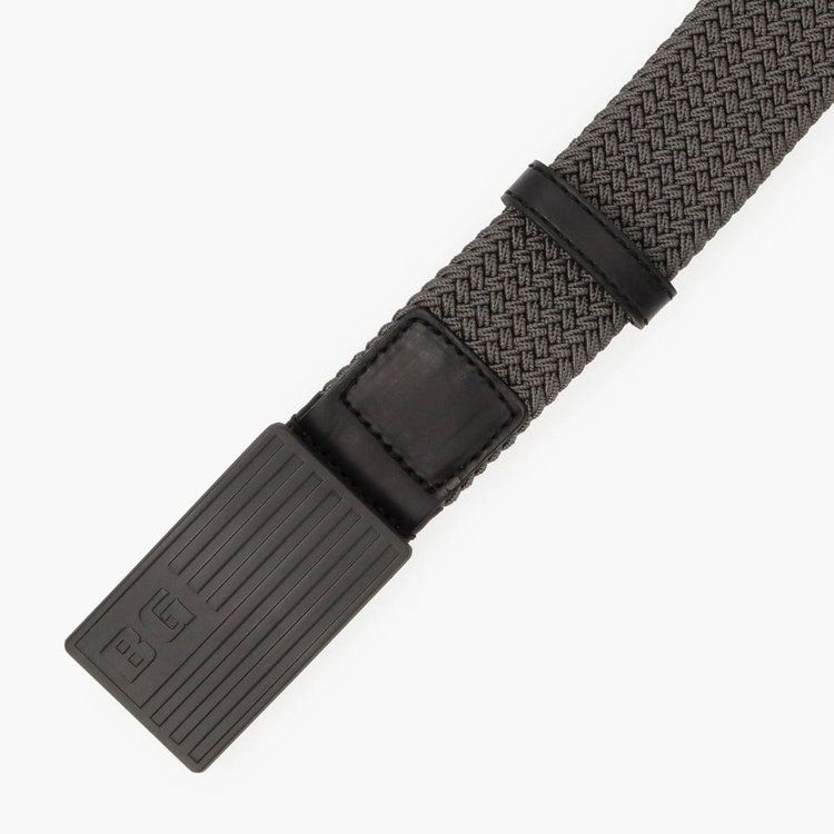 BG BUCKLE MESH BELT    ロゴ メッシュベルト  (グレー)