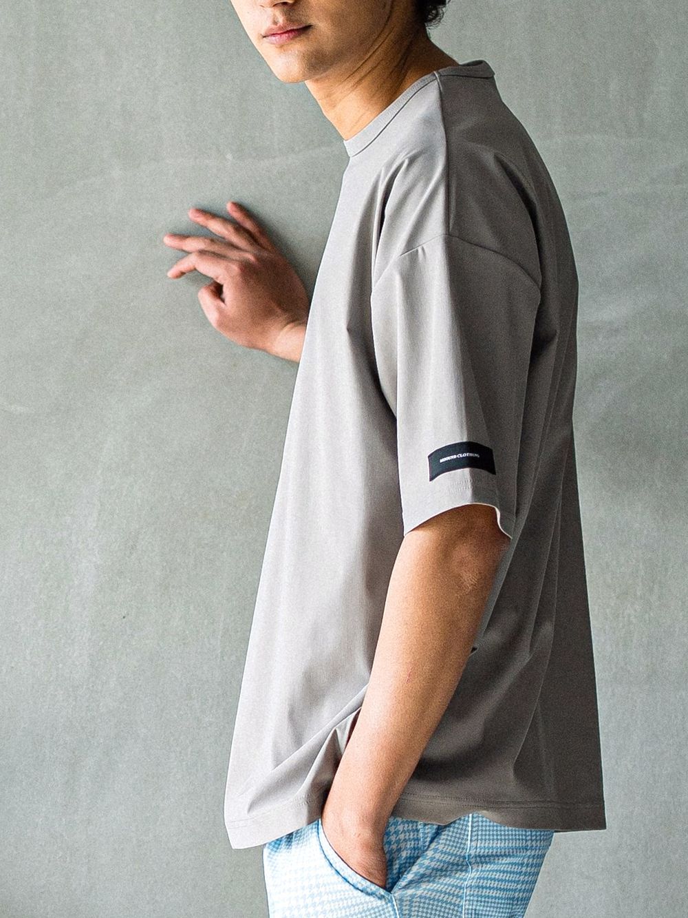 NYLON OVER T  (グレー)   ナイロンオーバーTシャツ