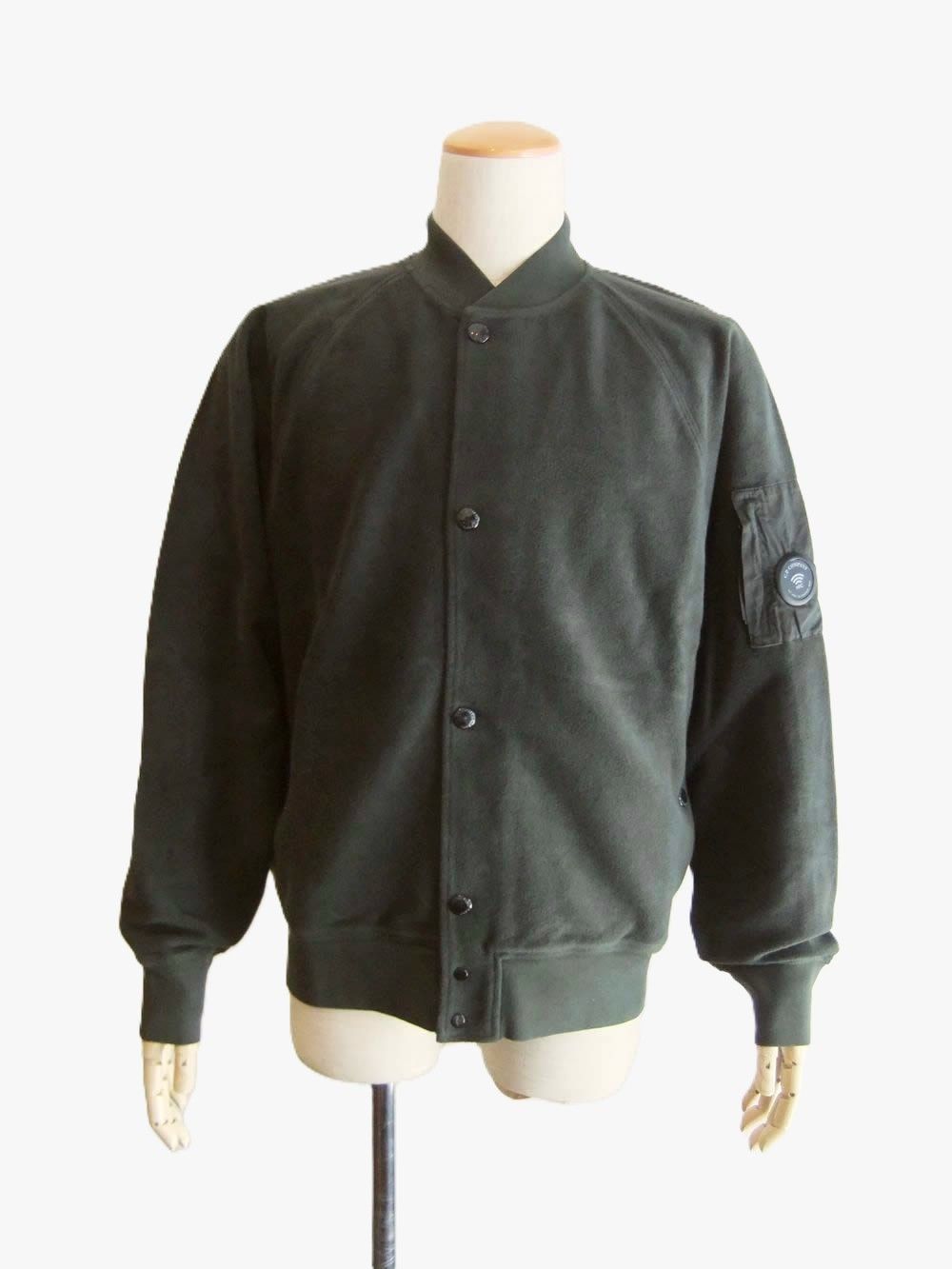 SWEATSHIRTS OPEN SWEAT IN BRUSHED EMERIZED DIAGONAL FLEECE   スウェット ブルゾン