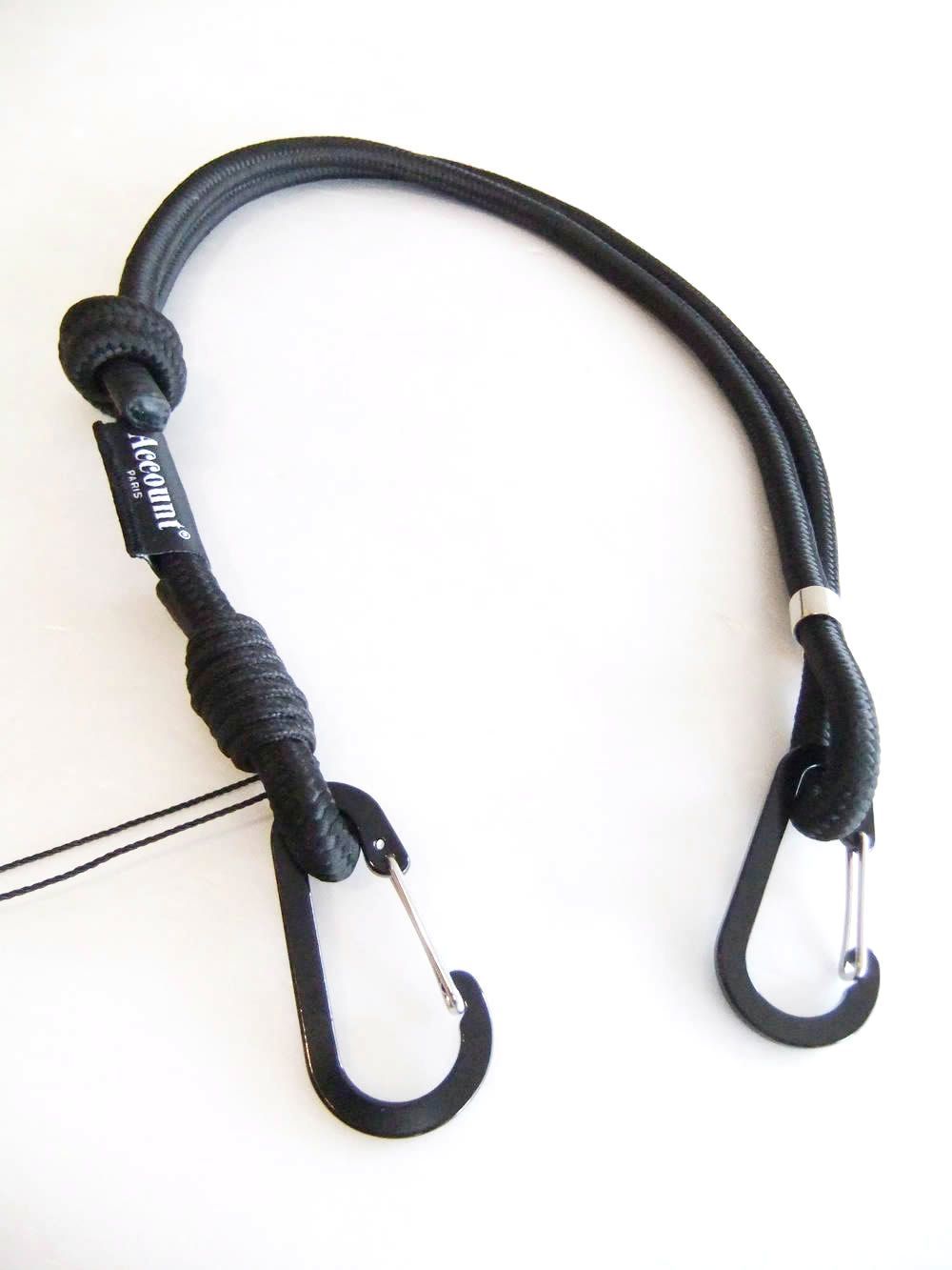 【MICALLE MICALLE Account】 ショルダー ストラップ  (ブラック)   MAG108ODE