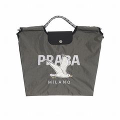 【MICALLE MICALLE Account】 HOMMAGE SEAGUL MOTIF FLAP BAG (グレー) オマージュ フラップ トートバッグ  MAD116GEB
