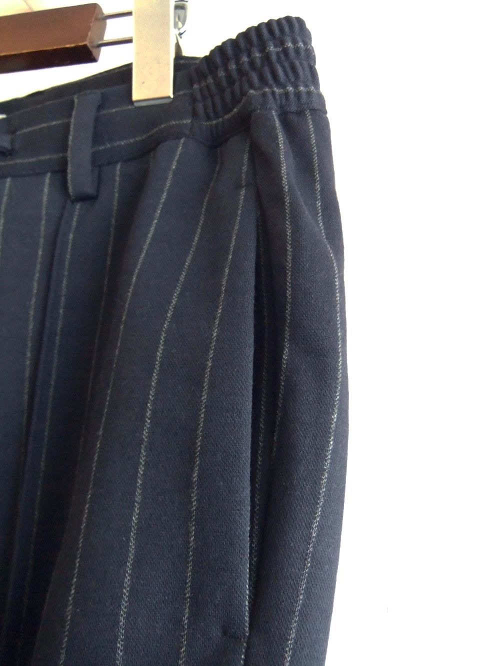 MASACCIO    チョークストライプジャージーパンツ   (ネイビー)   A5738