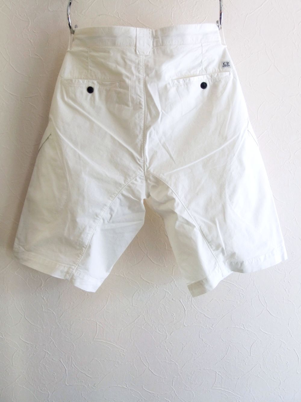 Stretch twill Garment Dyed Cargo Shorts   ハーフカーゴパンツ  (ホワイト)  10CMBE274A