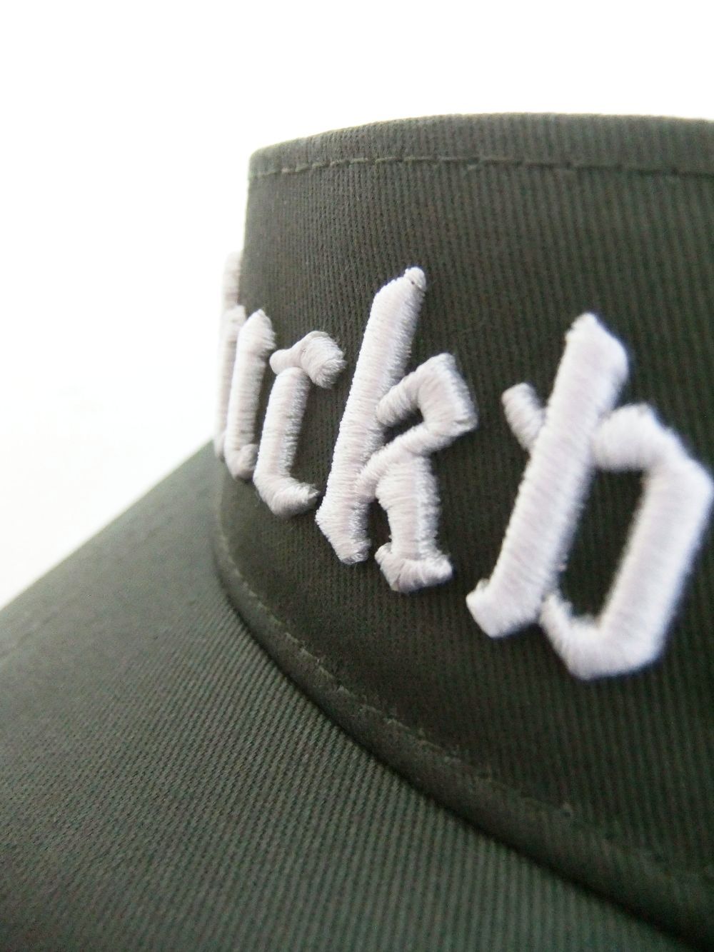 DUCKBILLS SUN VISOR (オリーブ) ロゴ入りサンバイザー  RSA-22006