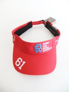 TOUR SUN VISOR (レッド) ロゴ入り サンバイザー  RSA-23004