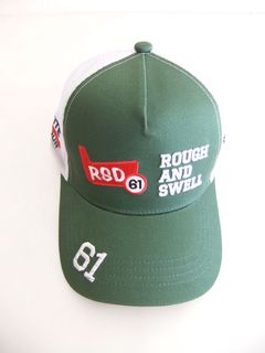 RED IRON MESH CAP  (オリーブ)   ロゴ入りキャップ    RSA-24005