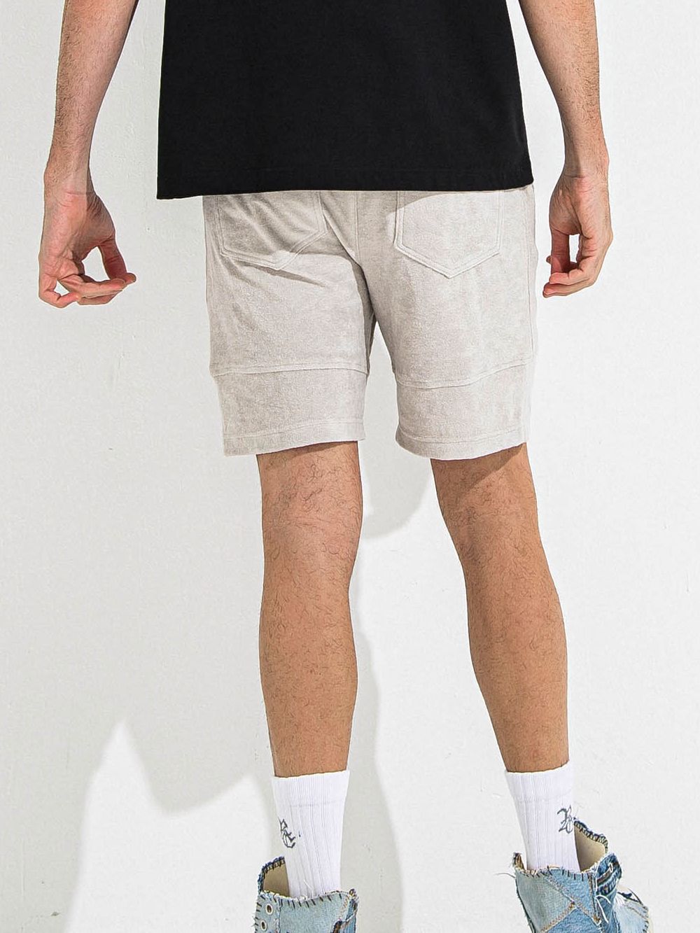 TYLER PILE SHORTS  パイル ショートパンツ  (グレージュ)